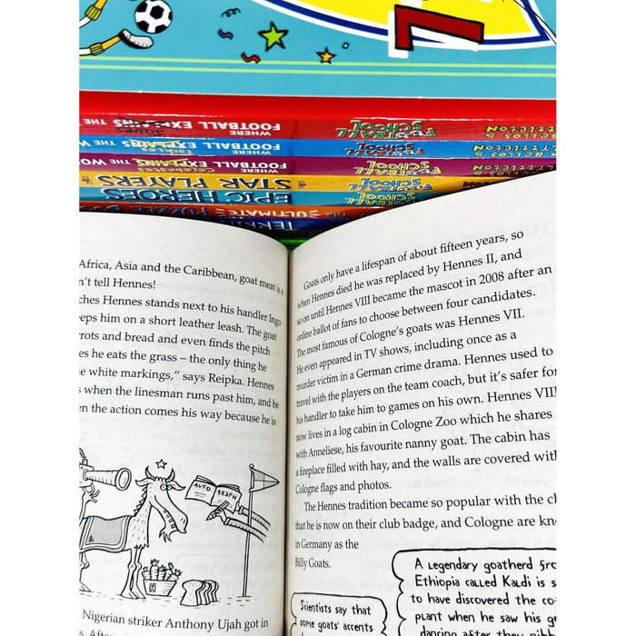 Football School The Fantastic Fan-Thology 10 Books Collection Box Set By Alex Bellos & Ben Lyttleton - The Book Bundle