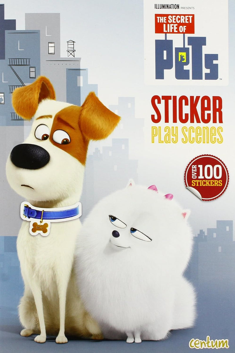 Secret Life Of Pets Sticker Scenes & Sticker Colouring Book 4 Books Collection Set By Centum Books - Fiction - Paperback