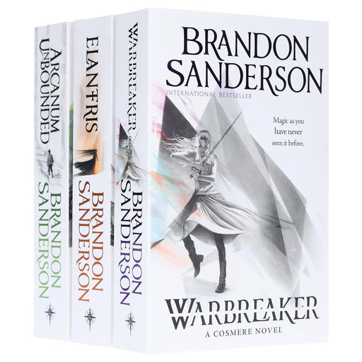Brandon Sanderson 3 Books Collection Set (Arcanum Unbounded, Elantris & Warbreaker) - The Book Bundle