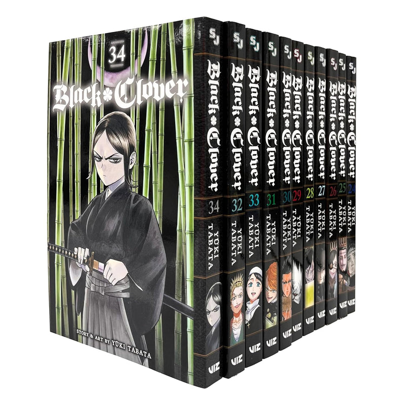 Black Clover Series Vol 24 25 26 27 28 29 30 31 32 33 34 Collection 11 Books Set by Yuki Tabata - The Book Bundle