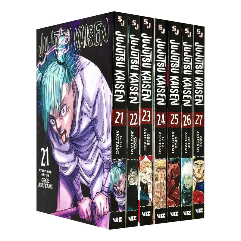Jujutsu Kaisen Vol 21-27: 7 Books Collection Set by Gege Akutami - The Book Bundle