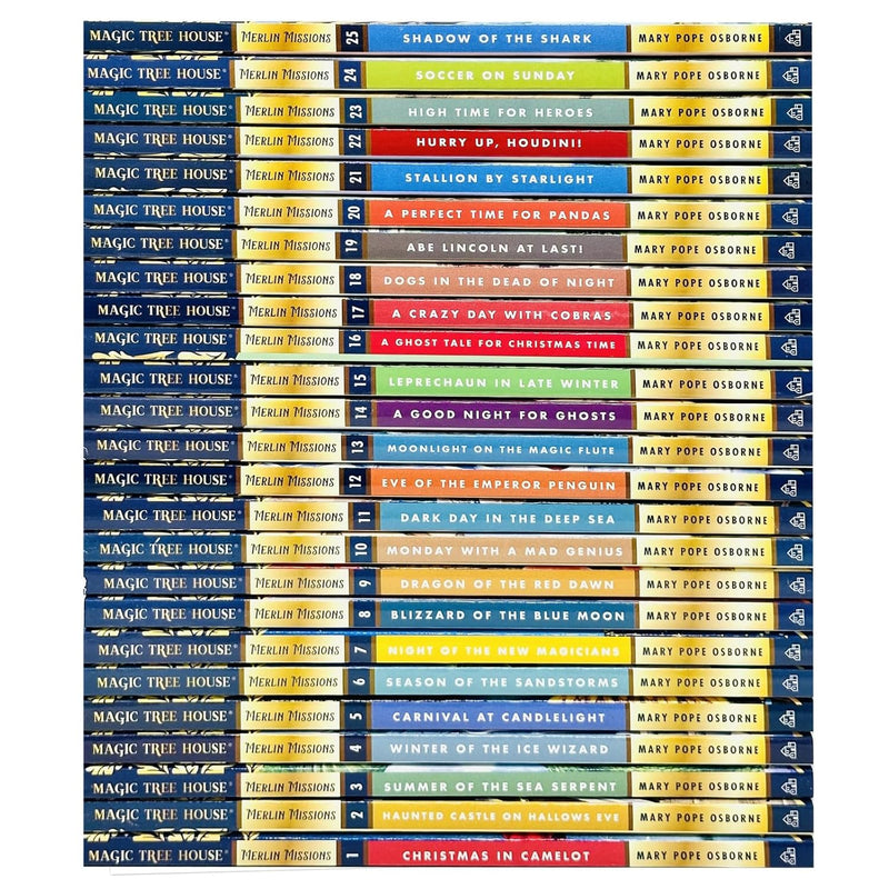 Magic Tree House Merlin Mission Series 25 Books Collection Set By Mary Pope Osborne - The Book Bundle