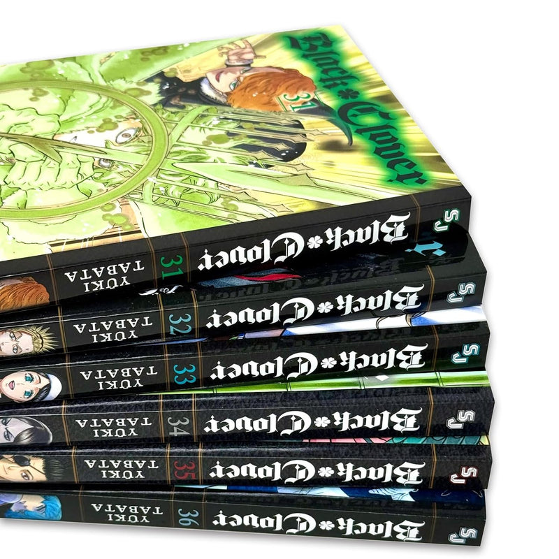 Black Clover Series 6 Books Collection Set by Yuki Tabata - Fiction - Paperback.