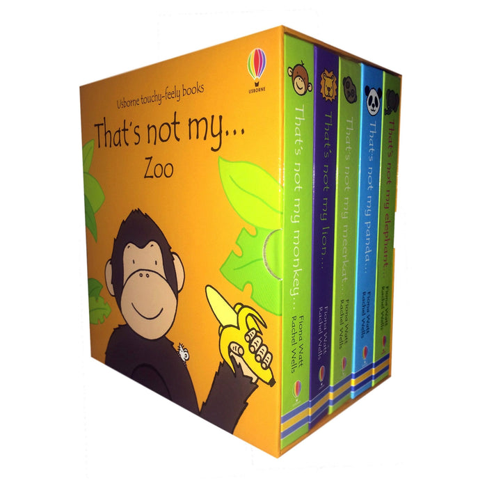 Usborne Thats Not My Zoo Collection 5 Books Box Set (Wildlife Animals) (Thats not my Meerkat, Thats not my Elephant, Thats not my Lion, Thats not my Monkey, Thats not my Panda) - The Book Bundle