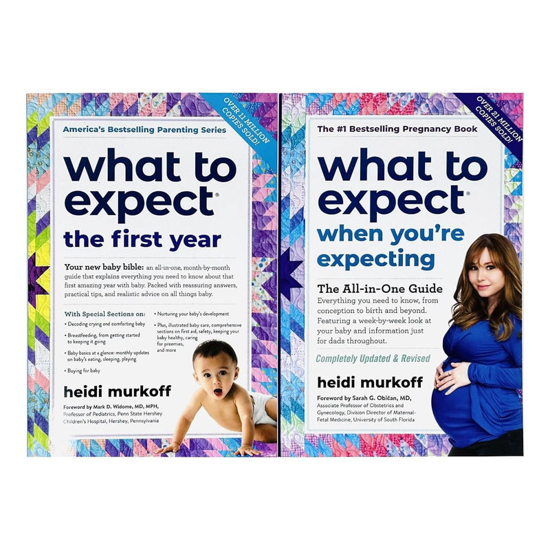 The Congratulations, You're Expecting! 2 Books Collection Gift Set (What to Expect When You're Expecting & What to Expect the First Year)