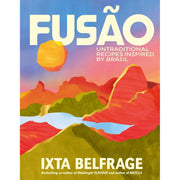 Two cookbooks titled "FUSÃO (HB), The Slim 800 Hot Air Fryer Recipe Cookbook" by Ixta Belfrage and Iota Publishing displayed on a white background.