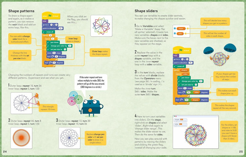 Coding for Beginners: Using Scratch by Rosie Dickins & Jonathan Melmoth - Non Fiction - Spiral-Bound