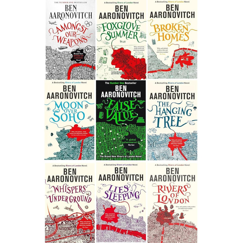 Rivers Of London 9 Books Collection Set by Ben Aaronovitch - Fiction - Paperback