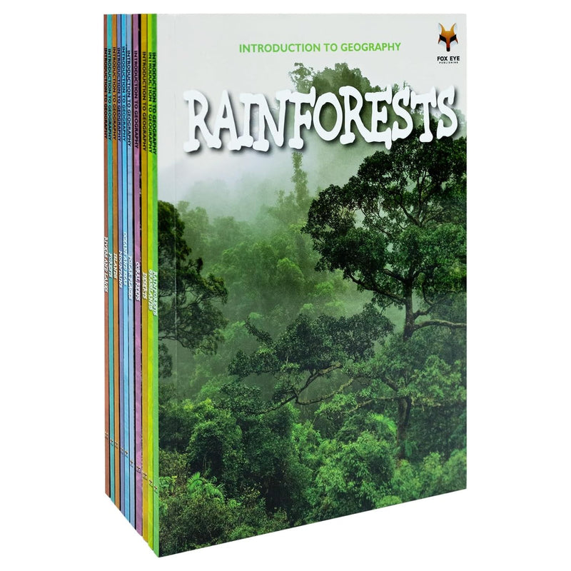 Childrens Introduction to Geography for Beginners 10 Book Collection Set - The Book Bundle