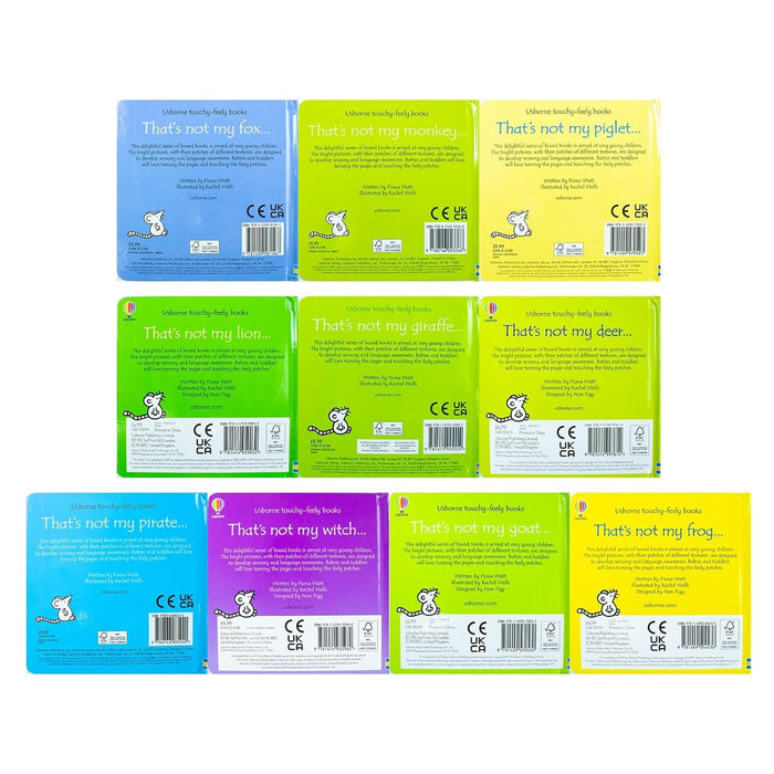 Usborne Touchy Feely That's Not My 10 Books Collection Series (3 & 4) by Fiona Watt (Fox, Witch, Goat, Deer) - The Book Bundle