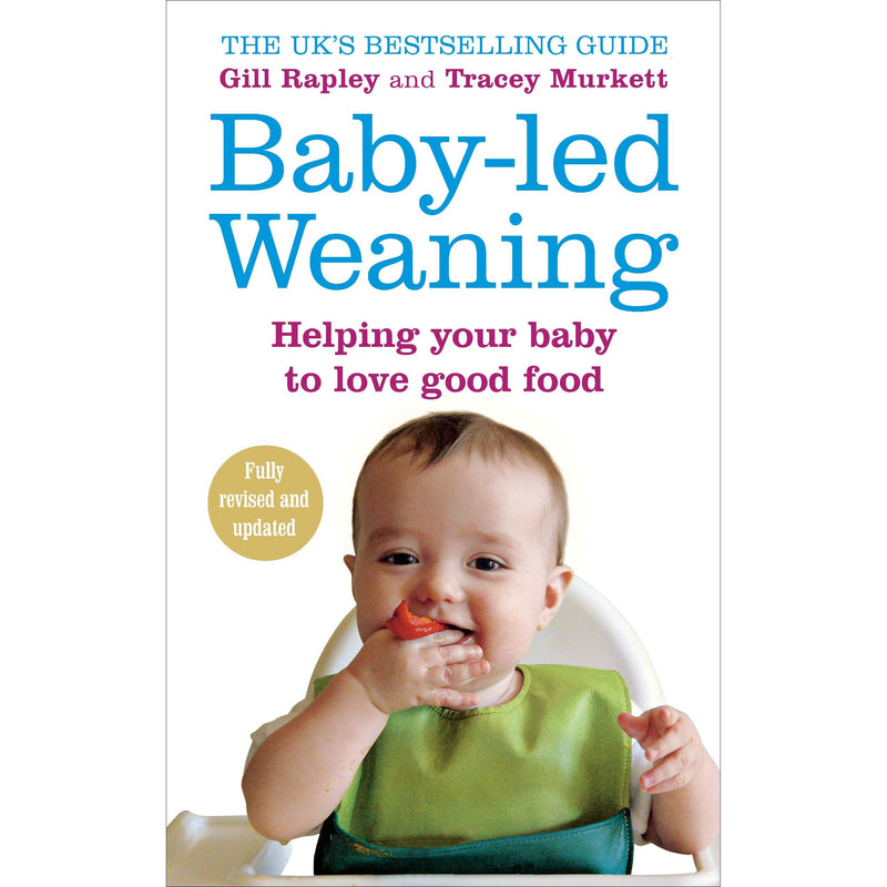 Cover of "Baby-Led Weaning" paperback book by Gill Rapley and Tracey Murkett, showing the book's title and authors on the cover.