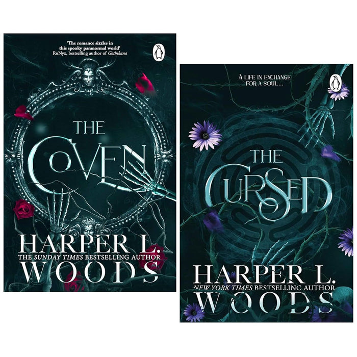 Coven of Bones Series by Harper L. Woods 2 Books Collection Set (The Coven & The Cursed) - The Book Bundle