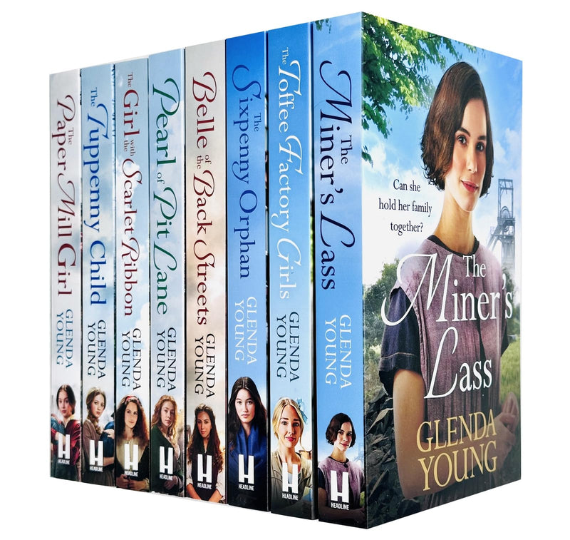 The Miner's Lass, The Toffee Factory Girls 8 Books Collection Set by Glenda Young - Fiction - Mixed Format