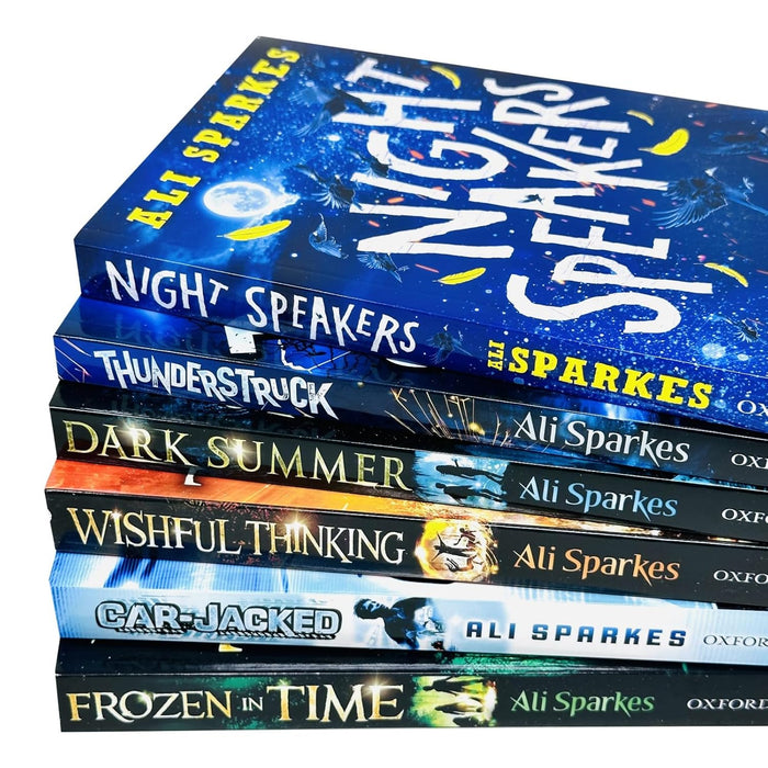 Ali Sparkes 6 Books Collection Set (Frozen in Time, Car-Jacked, Wishful Thinking, Dark Summer, Thunderstruck and Night Speakers) - The Book Bundle