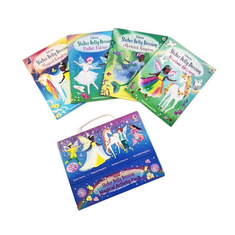 Sticker Dolly Dressing 4 Books Collection Box Set by Fiona Watt - Ages 7–9 - Paperback