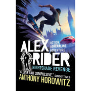 Paperback of Nightshade Revenge from the Alex Rider series by Anthony Horowitz for ages 9 to 12, published by Walker Books.