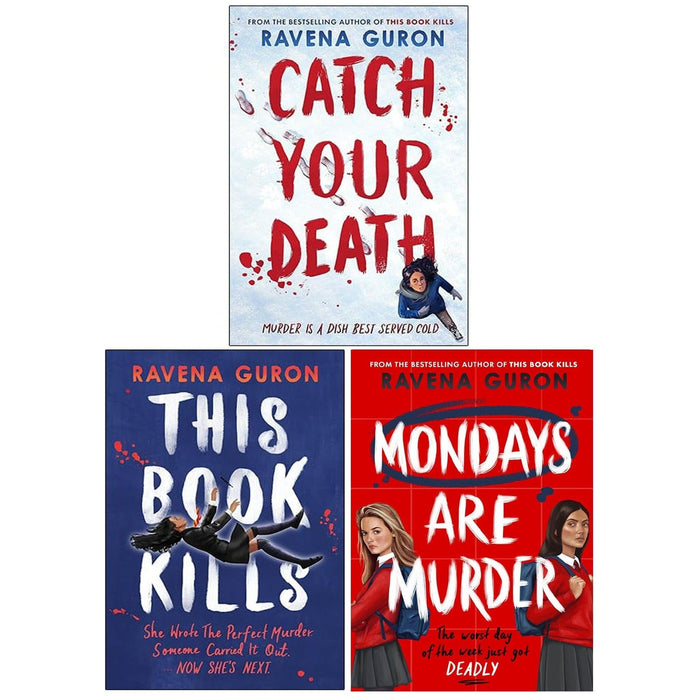 Ravena Guron Collection 3 Books Set (Mondays Are Murder, This Book Kills and Catch Your Death) - The Book Bundle