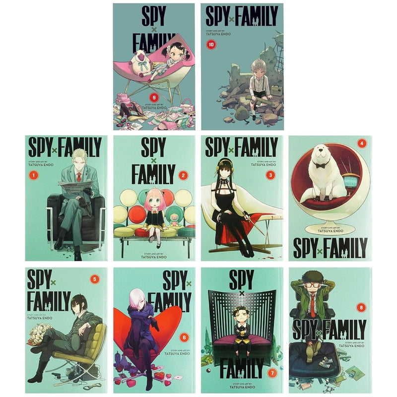 Spy x Family 10 Books Collection Set by Tatsuya Endo (Volume 1-10) - The Book Bundle