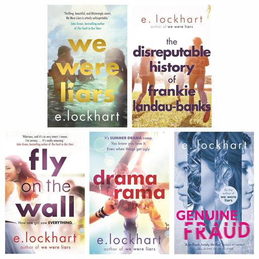 E Lockhart Collection 5 Books Set (We Were Liars, The Disreputable History of Frankie Landau-Banks, Fly on the Wall, Dramarama & Genuine Fraud) - The Book Bundle