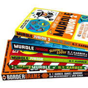 Set of five G. T. Karber Murdle Puzzle Series books in paperback, featuring fiction titles in a collectible collection.