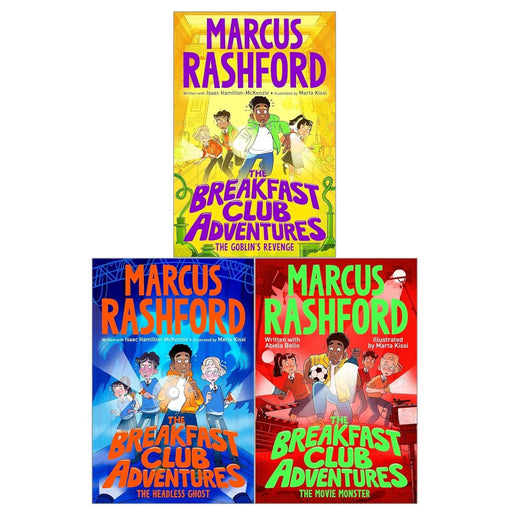 The Breakfast Club Adventures Series 3 Books Collection Set by Marcus Rashford (Books 5-7) (The Headless Ghost, The Goblin's Revenge, The Movie Monster) - The Book Bundle