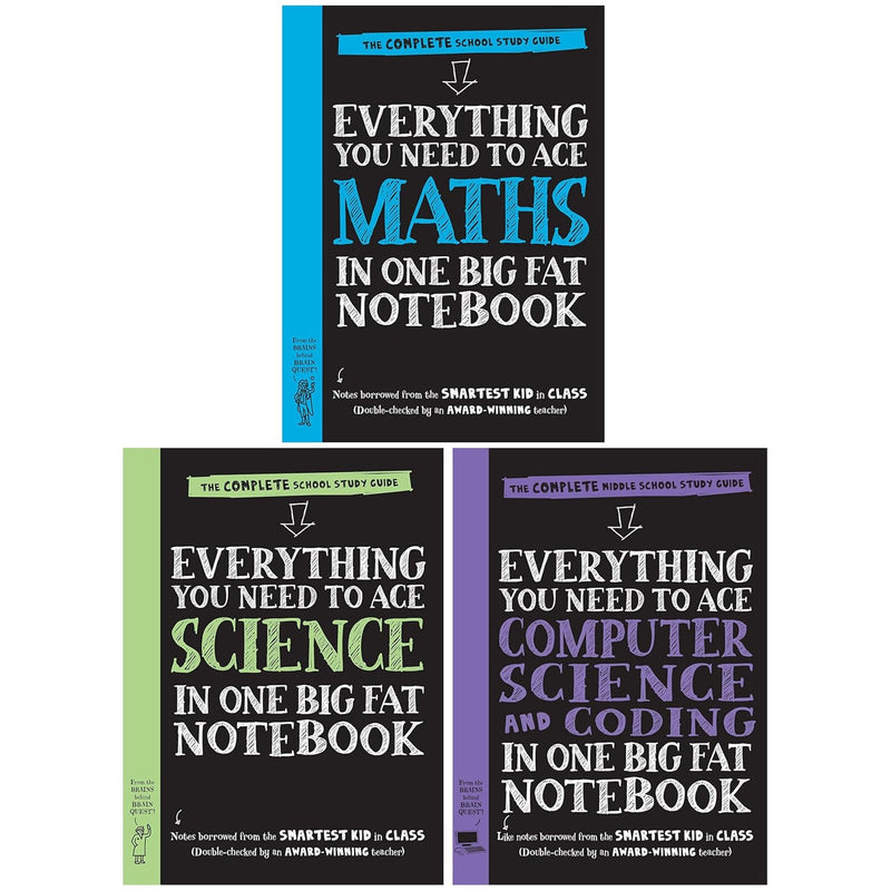 Big Fat Notebooks Maths Science & Coding 3 Books Collection Set - Non Fiction - Paperback
