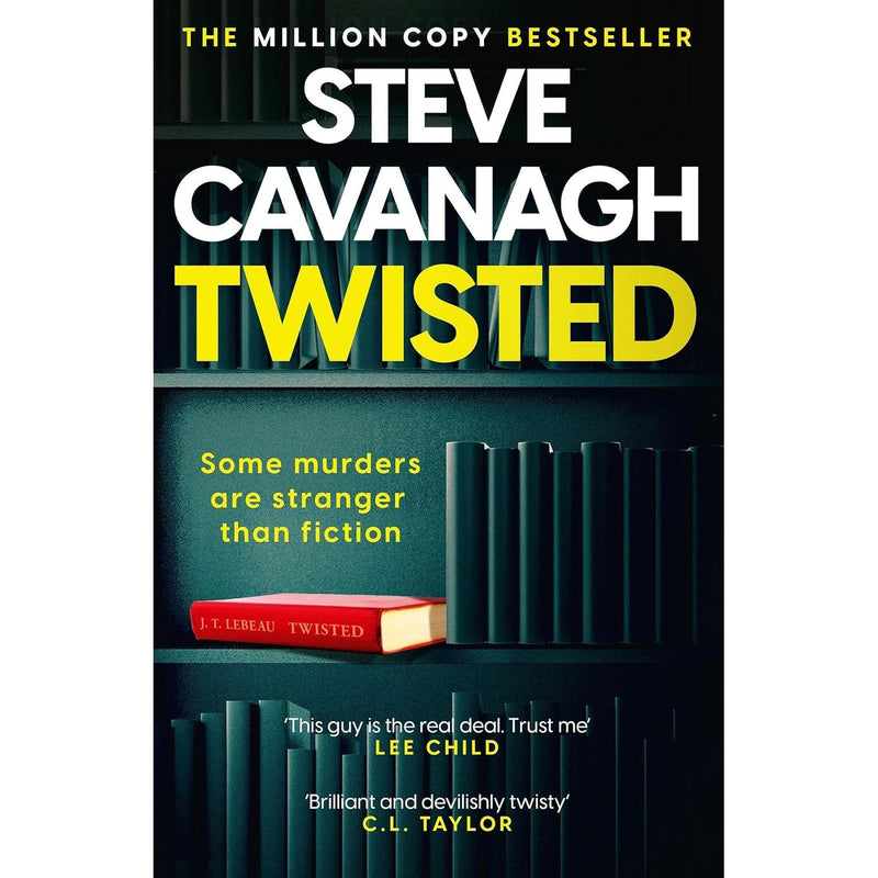 Twisted and Kill For Me 2-book collection set by Steve Cavanagh, fiction paperbacks with cover art featuring dark, intense imagery.