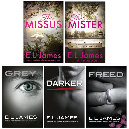 E L James 5 Books Collection Set (Grey, Darker, Freed, The Mister, The Missus) - The Book Bundle