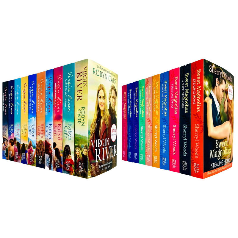 The Virgin River Series by Robyn Carr and The Sweet Magnolias Series by Sherryl Woods 20 Books Collection Set - The Book Bundle