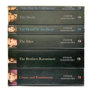 Complete Fyodor Dostoevsky classic book set from Classic Editions Ltd, including Notes From The Underground, with six hardcover novels.