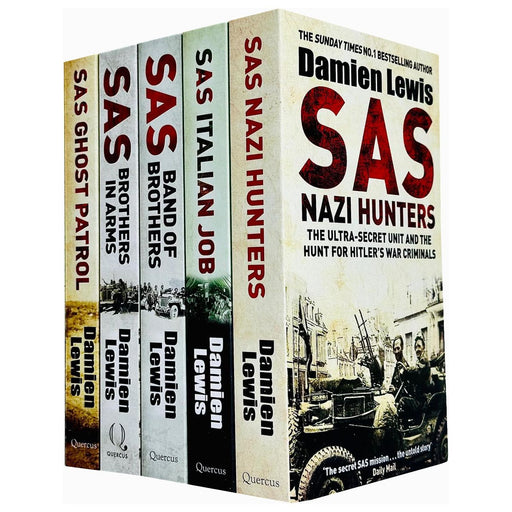 Damien Lewis SAS Collection 5 Books Set (Nazi Hunters, Italian Job) - The Book Bundle