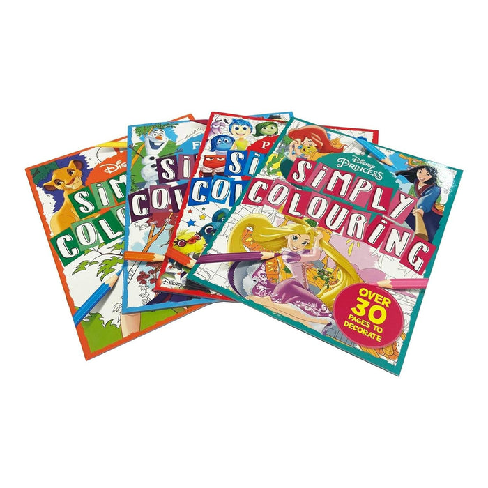 Disney: Simply Colouring (Over 30 pages to colour in)  by Igloo Books - The Book Bundle