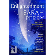 Collection of three paperback books by Sarah Perry titled The Bell, Enlightenment, Death of an Ordinary Man, displayed together.