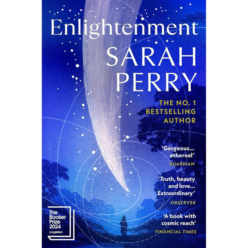 Collection of three paperback books by Sarah Perry titled The Bell, Enlightenment, Death of an Ordinary Man, displayed together.