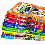 Jamie Smart Bunny vs Monkey 7 Books Collection Set (The Human Invasion, Rise of the Maniacal Badger) - The Book Bundle