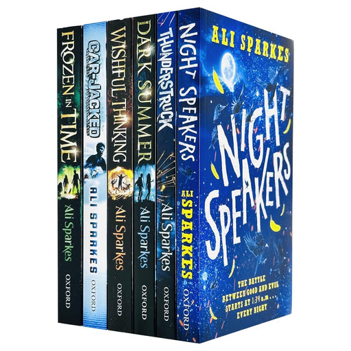 Ali Sparkes 6 Books Collection Set (Frozen in Time, Car-Jacked, Wishful Thinking, Dark Summer, Thunderstruck and Night Speakers) - The Book Bundle