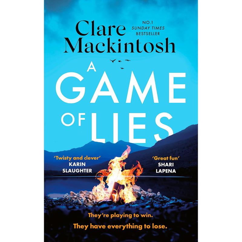 Paperback of A Game Of Lies fiction book by Clare Mackintosh, with a sphere-shaped cover design.