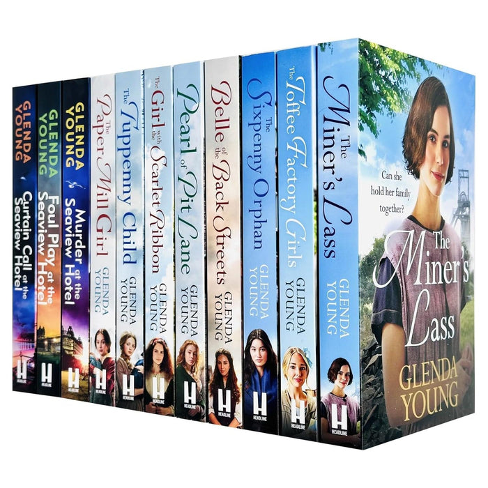 Glenda Young 11 Books Collection Set Toffee Factory Girls, The Sixpenny Orphan, Belle of the Back Streets - The Book Bundle