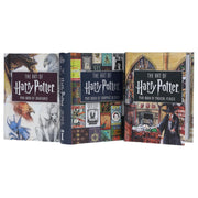 Harry Potter The Art of Harry Potter Series 3 mini books collection set by Insight Editions, featuring magical places, creatures, and graphic design.
