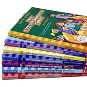 Set of 7 Scholastic books from The Babysitters Club series, by Ann M. Martin, including titles like Boy-Crazed Stacey and Ghost at Dawn's House.