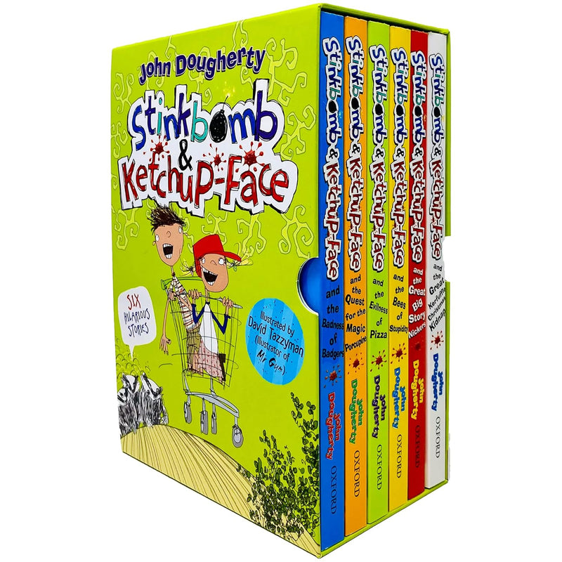 Stinkbomb & Ketchup-Face Series 6 Books Collection Box Set By John Dougherty - The Book Bundle