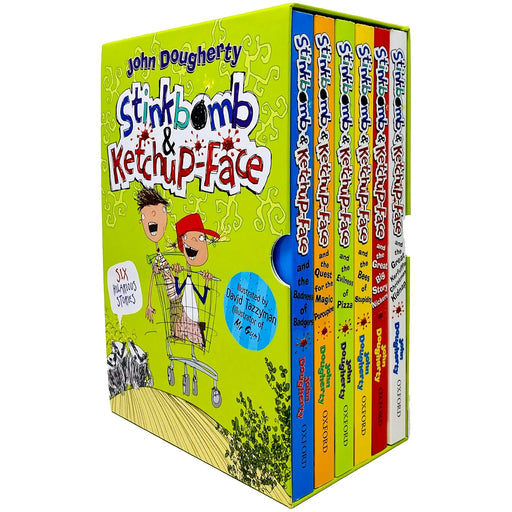 Stinkbomb & Ketchup-Face Series 6 Books Collection Box Set By John Dougherty - The Book Bundle