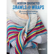 Modern Crocheted Shawls and Wraps: 35 stylish ways to keep warm from lacy shawls to chunky Throws - The Book Bundle