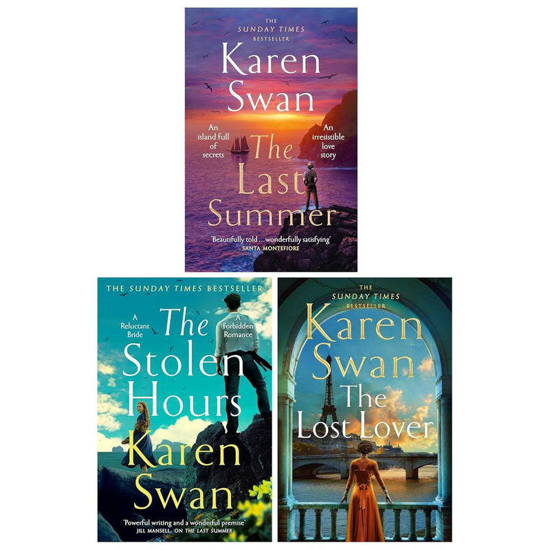 The Wild Isle 3 book series Set By Karen Swan (The Last Summer, The Stolen Hours, The Lost Lover) - The Book Bundle
