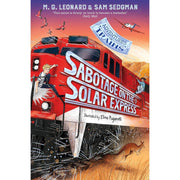 Adventures on Trains 2 books collection set by M.G. Leonard and Sam Sedgman, paperback fiction for children, published by Macmillan.