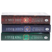 Set of three hardcover fiction books from the Ever Seas Series by LJ Andrews, published by Penguin UK Ltd, featuring ocean-themed covers.