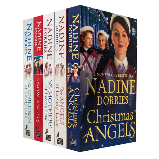 Nadine Dorries Lovely Lane Series 5 Books Collection Set - Angels Of Lovely Lane, Children Of Lovely Lane, Mothers Of Lovely Lane, Snow Angels, Christmas Angels - The Book Bundle