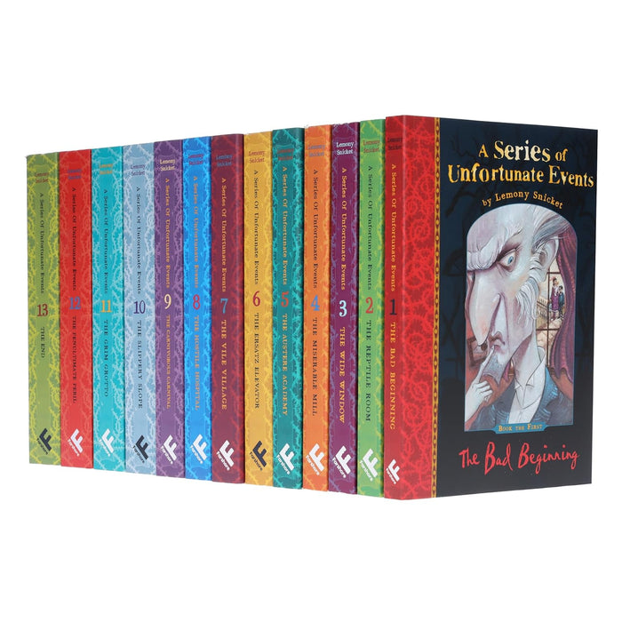 A Series of Unfortunate Events Series ( Books 1-13) by Lemony Snicket 13 Books Collection Set - The Book Bundle