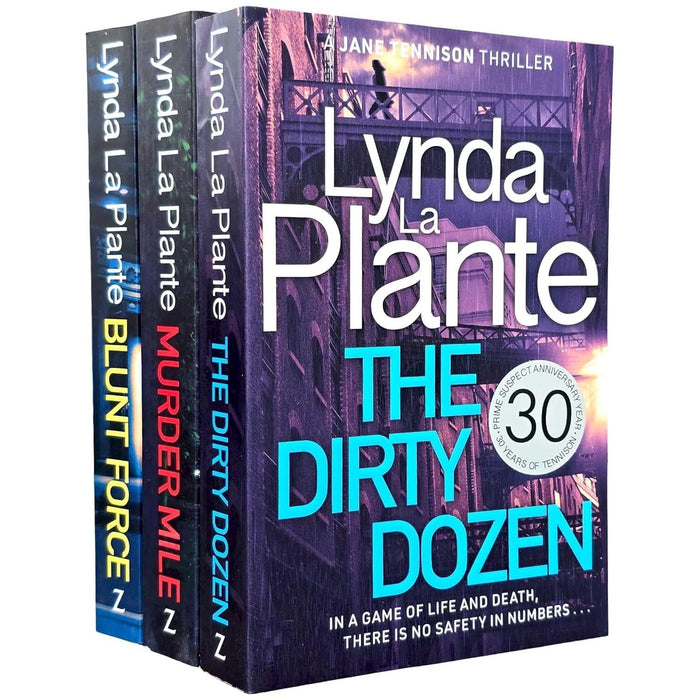 Jane Tennison Thrillers Book 4-6 By Lynda La Plante 3 Books Collection Set (Blunt Force, Murder Mile, The Dirty Dozen) - The Book Bundle