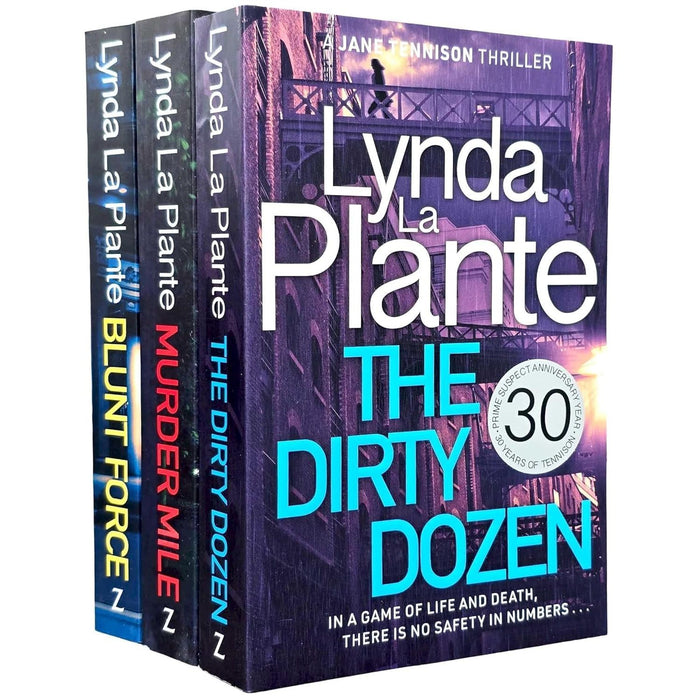 Jane Tennison Thrillers Book 4-6 By Lynda La Plante 3 Books Collection Set (Murder Mile, The Dirty Dozen, Blunt Force) - The Book Bundle
